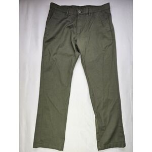 Copper & Oak Supply Co. Men's Chino Pants 33x30 Olive Green Stretch Cotton Blend